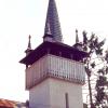 Az egykori unitárius templom tornya az udvar felöl.