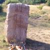 Rockenbeuer Pál sírja a z.várkonyi Gesztenyésben, két percre a falu temetőjétől a Pécsváradra vezető út mentén.