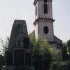 református templom és a II. világháború áldozatai emlékére állított emlékmű (évszám nélkül)